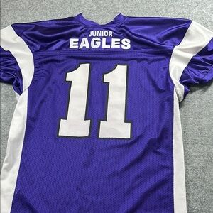 CHAMPRO‎ SPORTS XL YOUTH Purple and White Junior Eagles Jersey